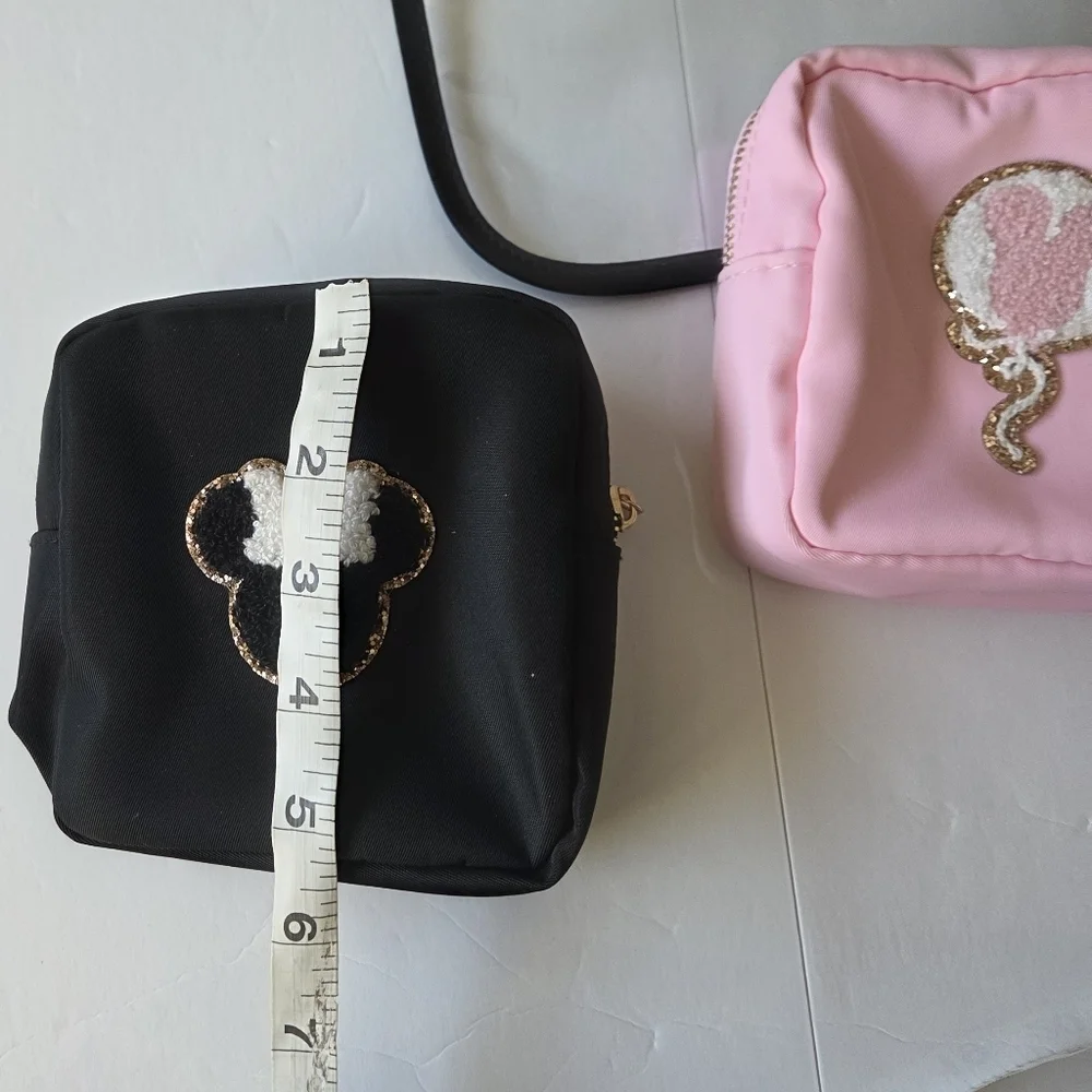 Disney Cosmetic Bag Set - Black and Pink